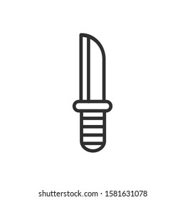 knife icon camping icon vector illustration logo template for many purpose. Isolated on white background.