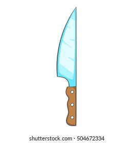 Knife icon. Cartoon illustration of knife vector icon for web