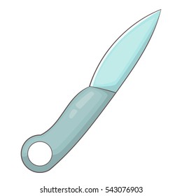 Knife icon. Cartoon illustration of knife vector icon for web design