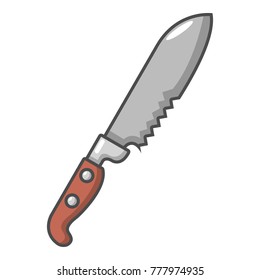 Knife icon. Cartoon illustration of knife vector icon for web