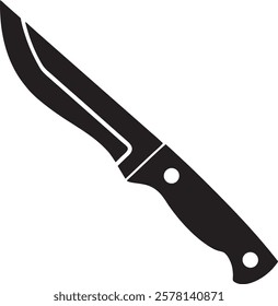  The knife icon. Chopper Knife symbol. Flat