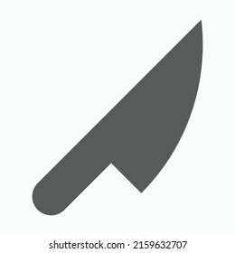 knife icon, chopper vector, cleaver illustration