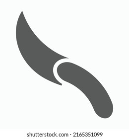 knife icon, chopper vector, cleaver illustration