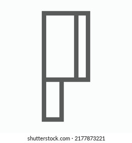 icono de cuchillo, vector de helicóptero, ilustración de limpiador