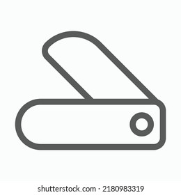 knife icon, chopper vector, cleaver illustration