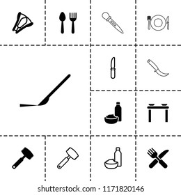 Knife icon. collection of 13 knife filled and outline icons such as scalpel, stapler. editable knife icons for web and mobile.