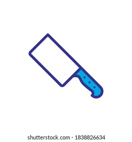 knife icon color style design