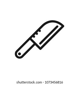 Knife icon concept. Available in vector. Linear style.