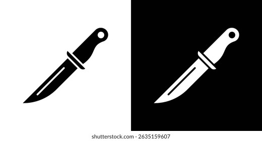 conceito de ícone de faca, ilustração de vetor