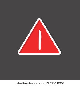knife icon for cut