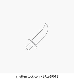 knife icon. for cut meal