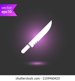 Knife icon. Dagger sign. EPS 10 flat symbol
