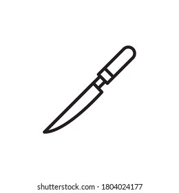 knife icon design black vector
