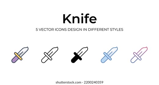 Knife icon. Design from Camping collection. vector illustration	