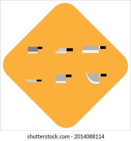 Ilustración de diseño de icono de KNIFE