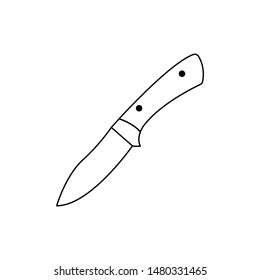 knife icon, design template vector