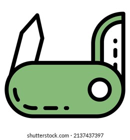 knife icon design, vector illustration with line style, best used for banner or web application