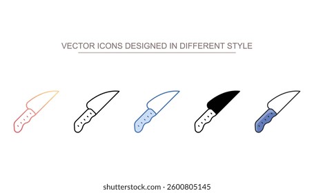 Knife icon design with white background stock illustration