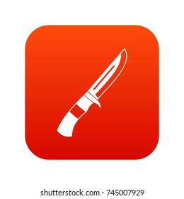 Knife icon digital red for any design isolated on white vector illustration