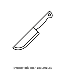 knife icon element of kitchen icon for mobile concept and web apps. Thin line knife icon can be used for web and mobile. Premium icon on white background