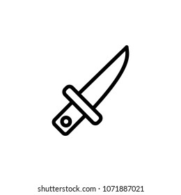 knife icon. Element of minimalistic icons for mobile concept and web apps. Thin line icon for website design and development, app development on white background