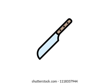 Knife icon, filled line icon