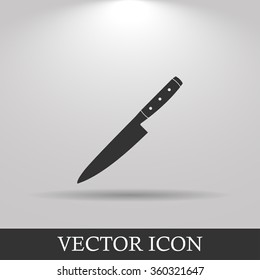 Knife icon. Flat design style eps 10