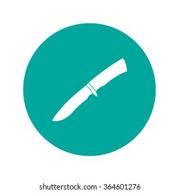 knife icon. Flat design style eps 10