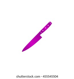 knife icon. Flat design style eps 10