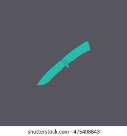 knife icon. Flat design style eps 10