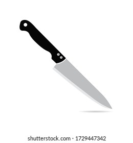 knife icon flat design, vector illustration.