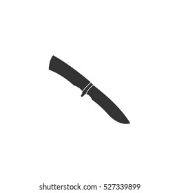 Knife icon flat. Illustration isolated vector sign symbol