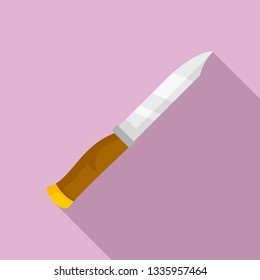 Knife icon. Flat illustration of knife vector icon for web design