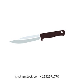 knife icon. flat illustration of knife vector icon. knife sign symbol on white background