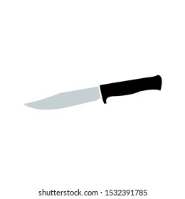 knife icon. flat illustration of knife vector icon. knife sign symbol on white background