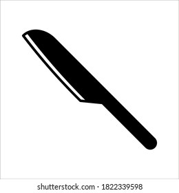 knife icon. flat illustration of knife vector icon on white background