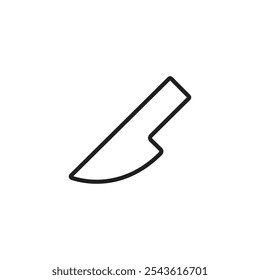 Icono de cuchillo Ilustración de línea plana