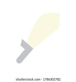 icono de cuchillo con icono de estilo plano