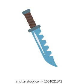 Knife icon in flat style isolated on grey background. For your design, logo. Vector illustration isolated on white background.