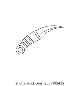 Knife icon flat style isolated. Vector