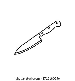 Knife icon flat vector illustration