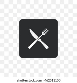 Knife icon with a fork.