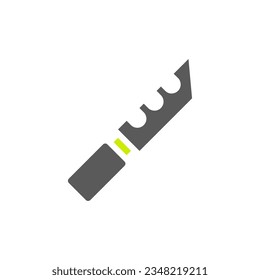 Knife icon gradient green blue colour military vector army element and symbol perfect.