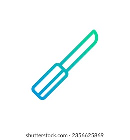Knife Symbol Farbverlauf grüne Farbe Militär-Vektorarelement und Symbol perfekt.