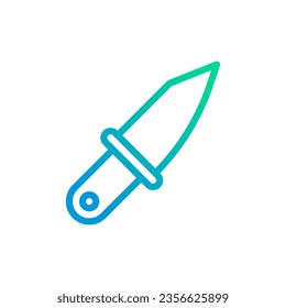 Knife Symbol Farbverlauf grüne Farbe Militär-Vektorarelement und Symbol perfekt.