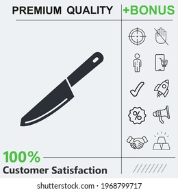 Knife icon graphic elements for your work