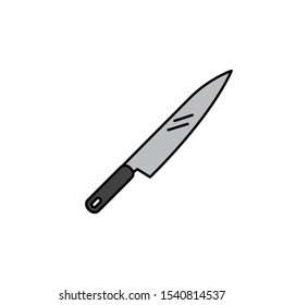 knife icon, illustration design template