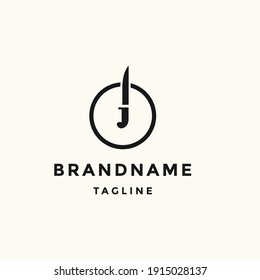 Knife icon illustration isolated  sign symbol. Knife vector logo. 