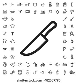 Knife icon illustration isolated vector sign symbol