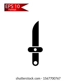 knife icon isolated. Army knife. Set icons Knife buttons.